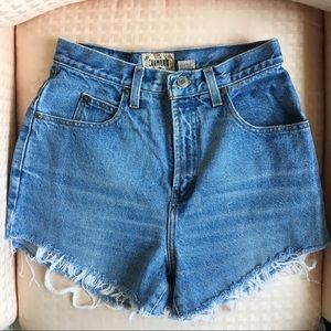 VINTAGE Chamonix Hand Cut Jean Shorts